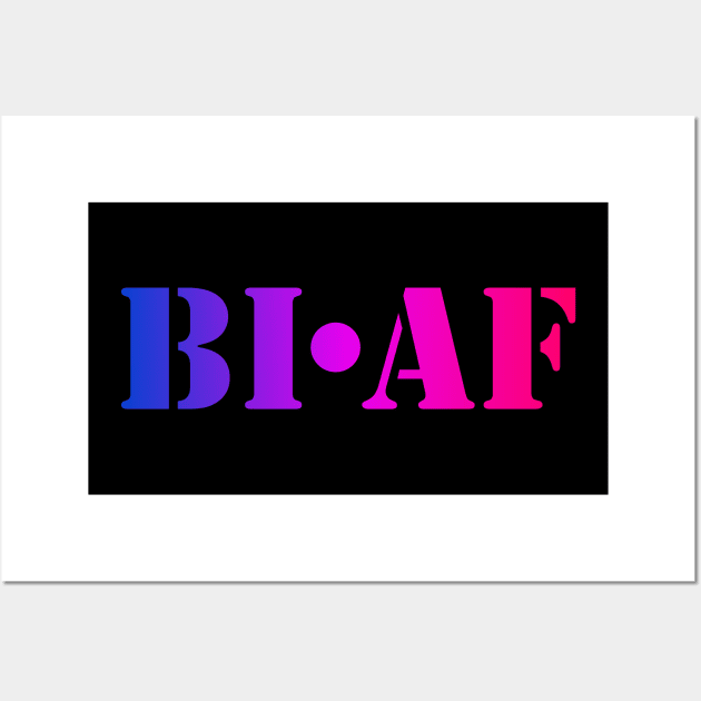 Bisexual AF Wall Art by SapphoStore